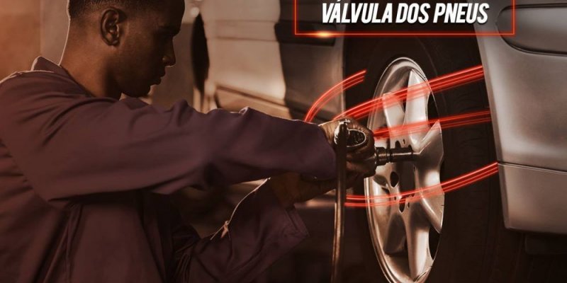 As válvulas são comumente esquecidas nas manutenções dos pneus. 